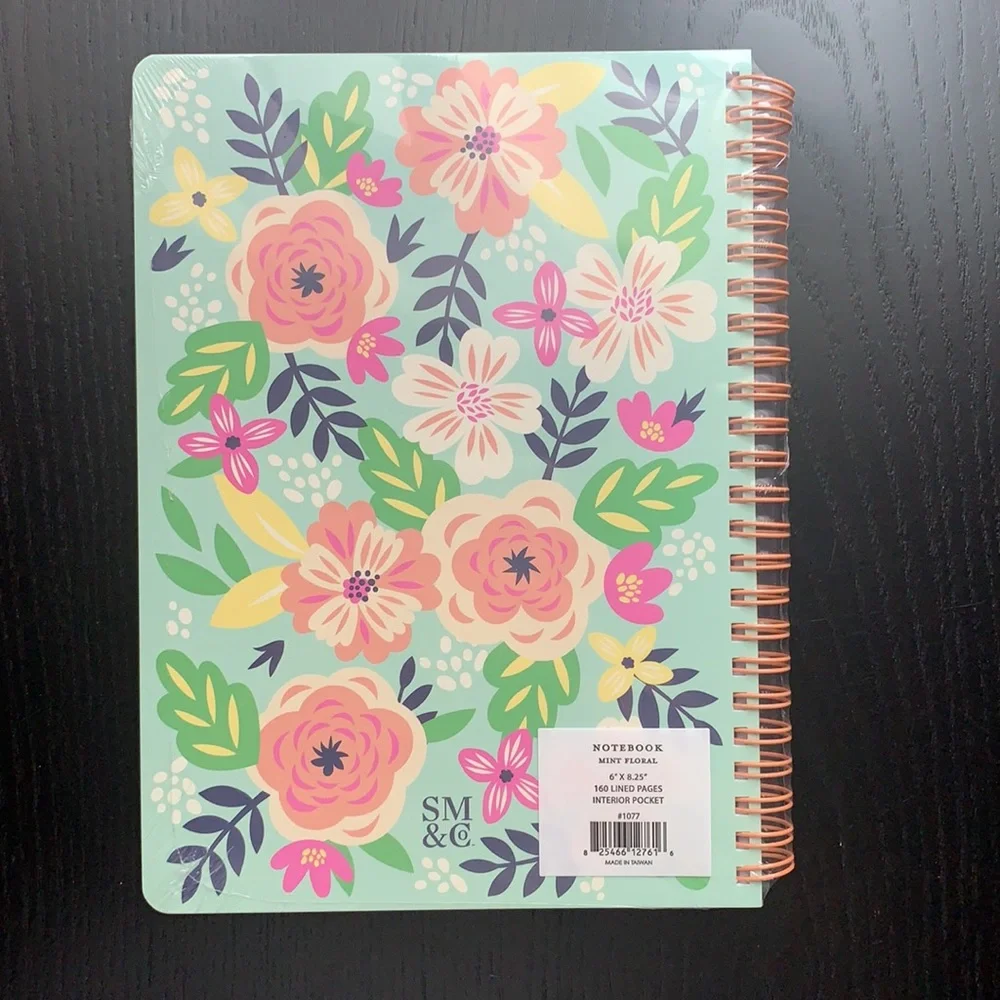 Steel Mill & Company Mini Notebook in Mint Floral